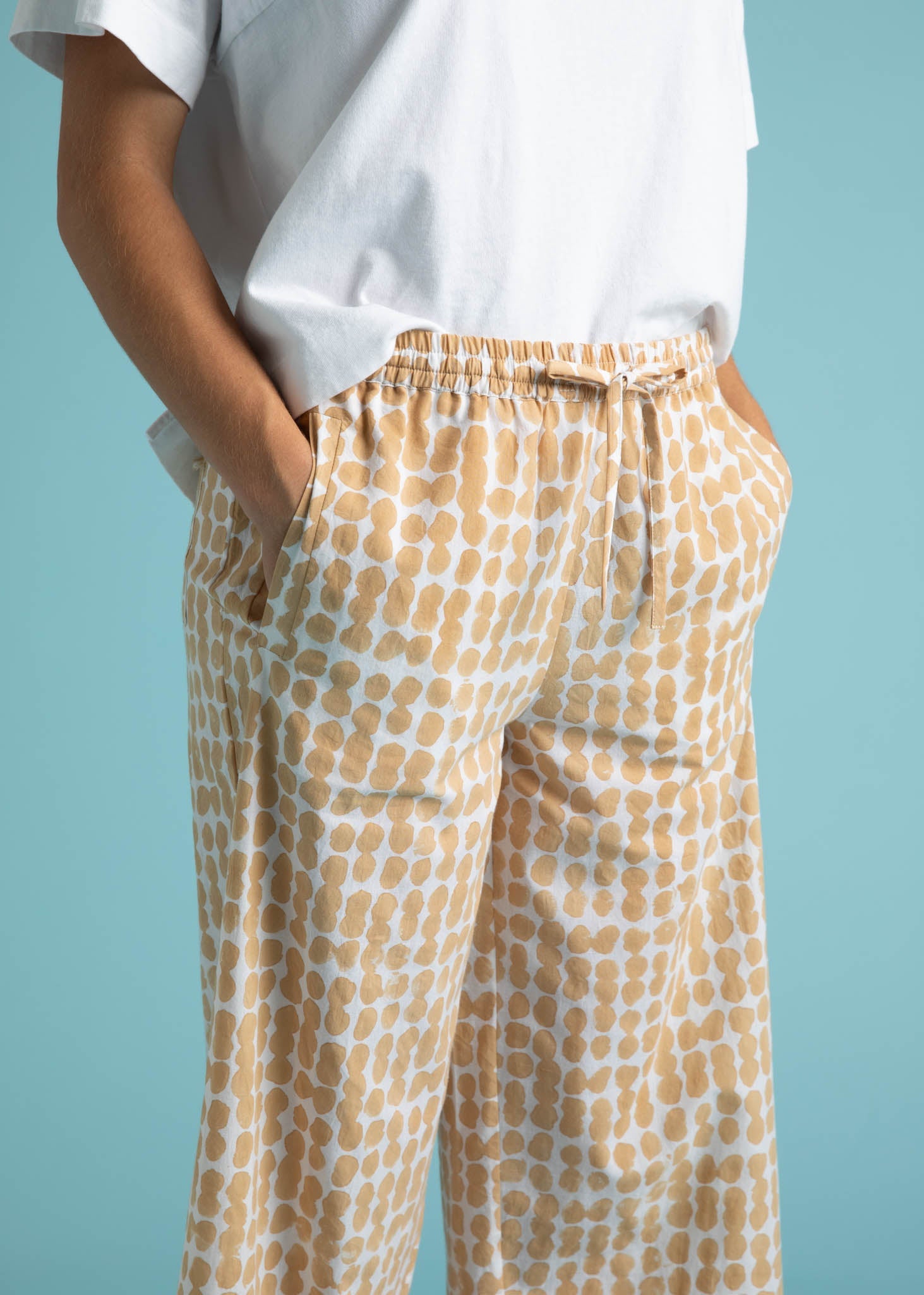 Shore Pant - Messy Dots Baked Clay