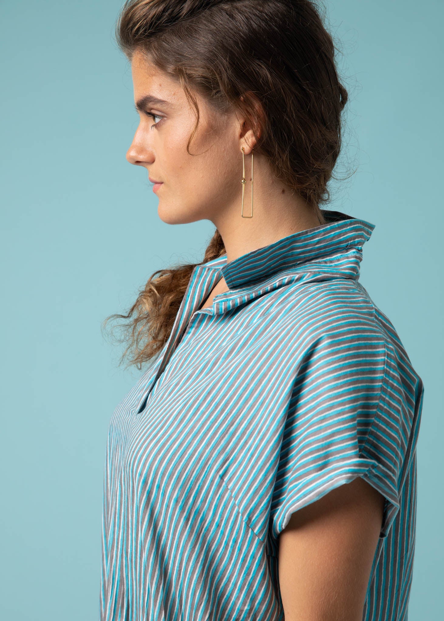 Scout Caftan - Sky Multi Double Stripe