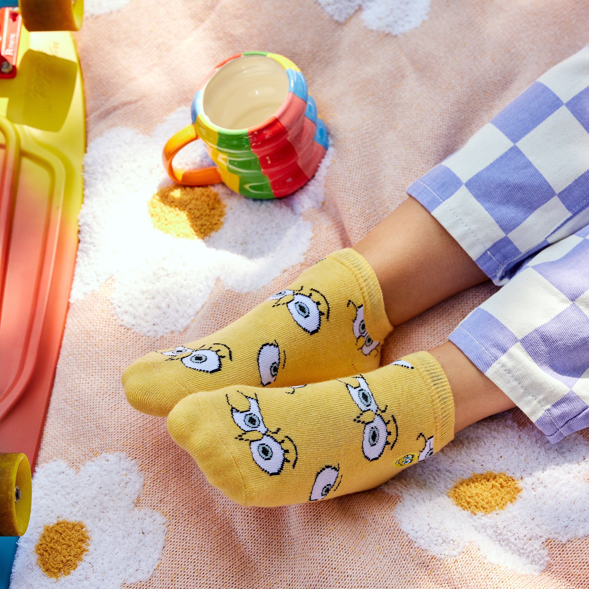SpongeBob Protect Oceans ankle socks, pair — Conscious Step