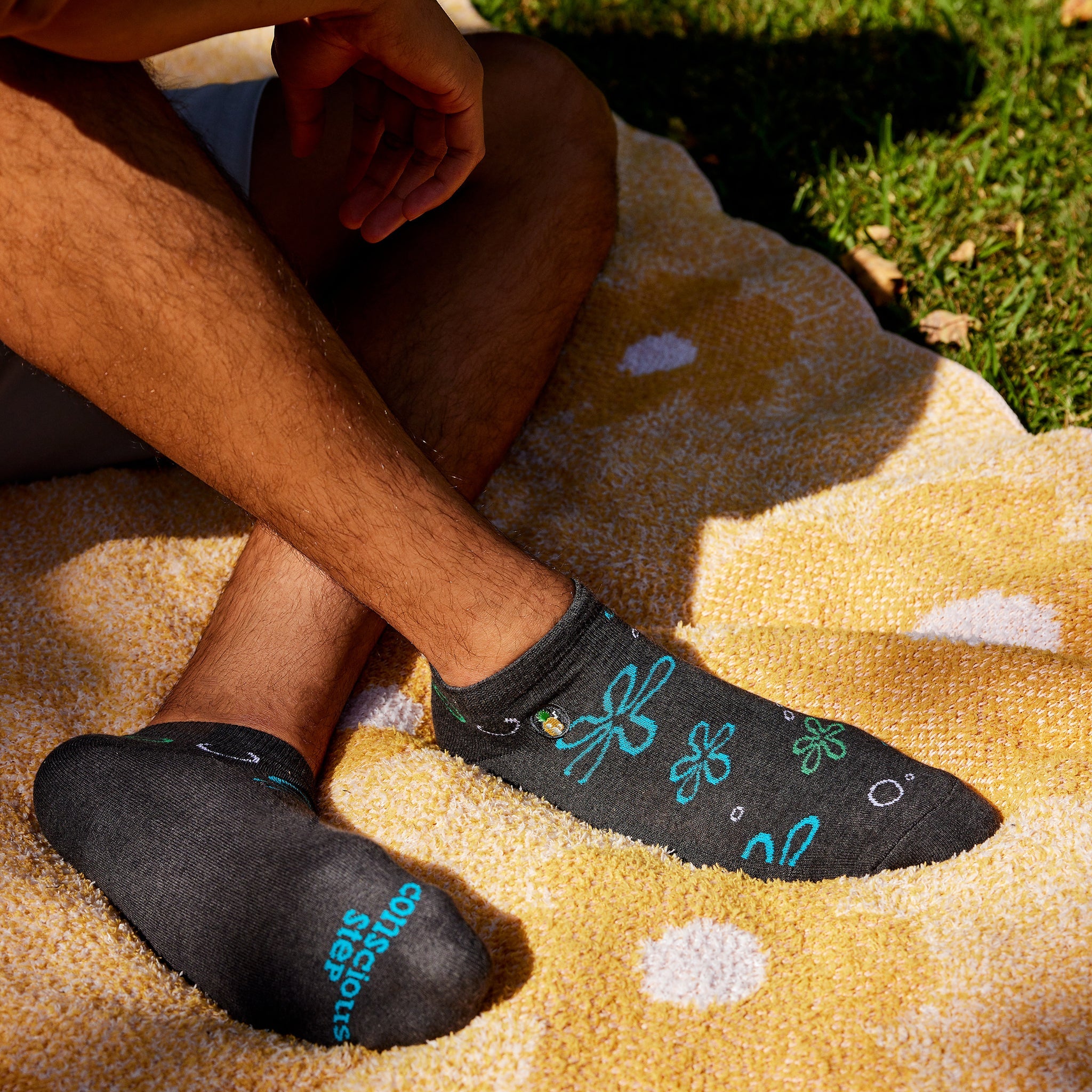 SpongeBob Protect Oceans ankle socks, pair — Conscious Step