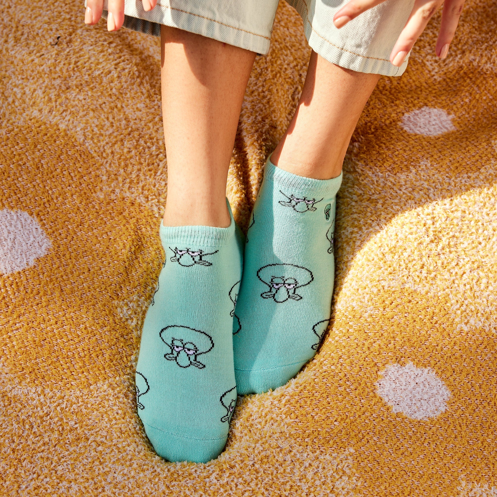 Squidward Protect Oceans ankle socks, pair — Conscious Step