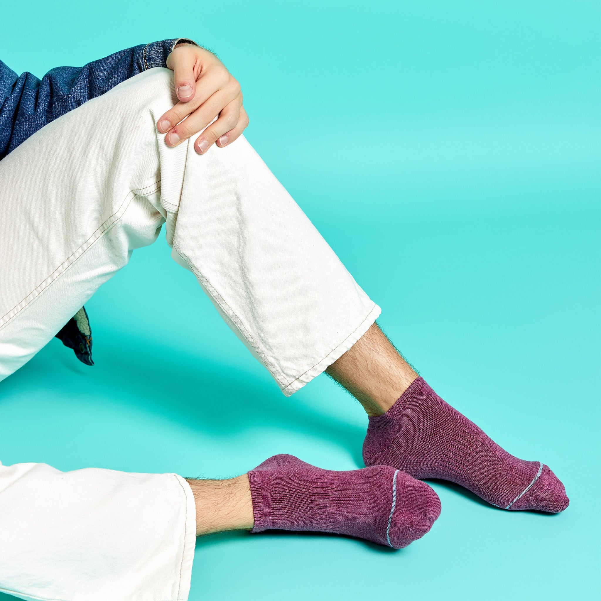 Socks that Support Space Exploration 3-pack — organic cotton ankle socks in black, navy & maroon