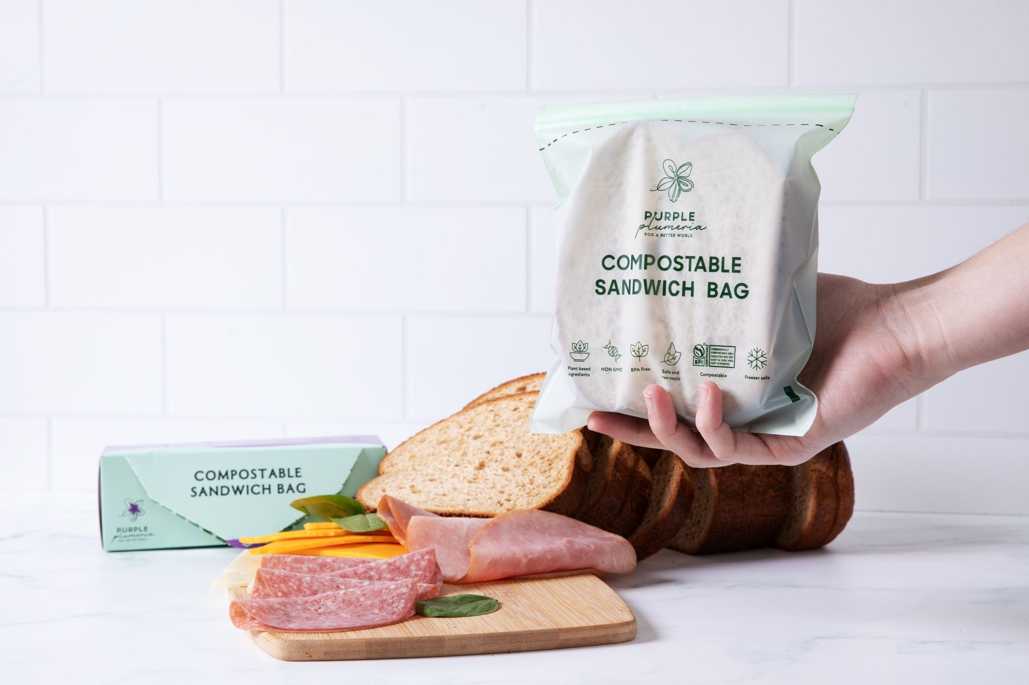 The Complete Eco Friendly Kitchen Bundle  – Compostable Zip Bags, Cling wrap, Sponges & Trash Bags