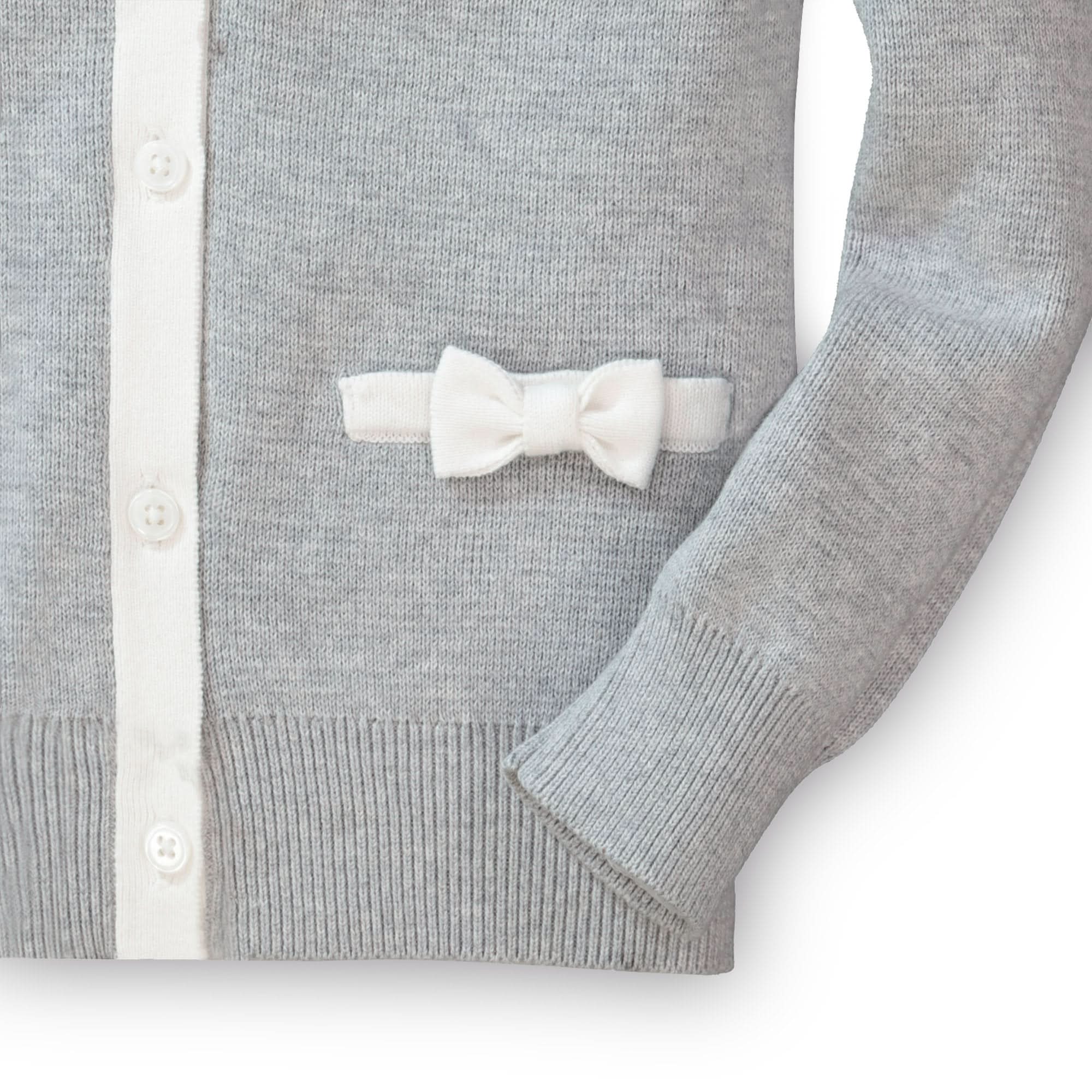 Bow Pocket Organic Cardigan - Baby
