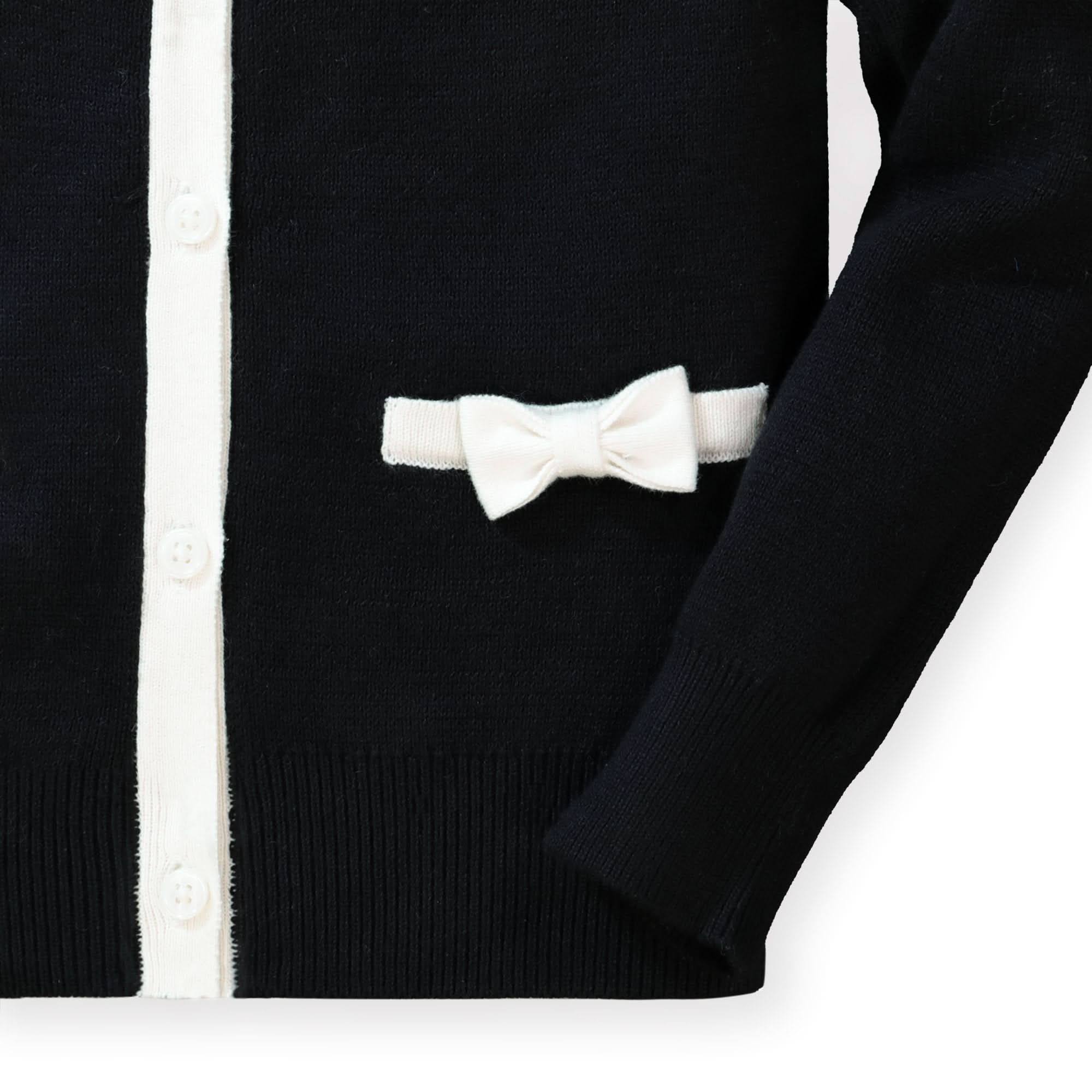 Bow Pocket Organic Cardigan - Baby