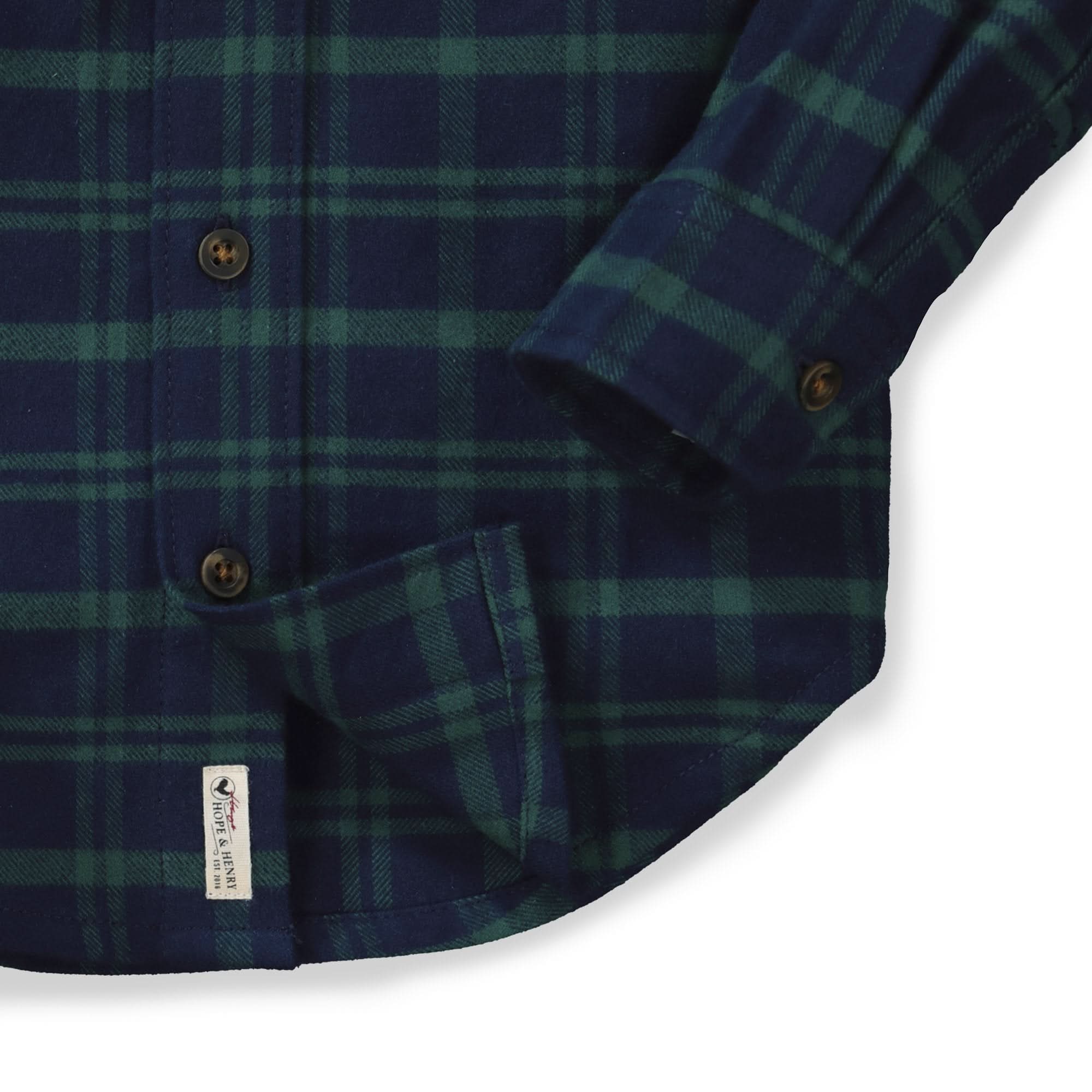 Flannel Shirt with Elbow Patches
