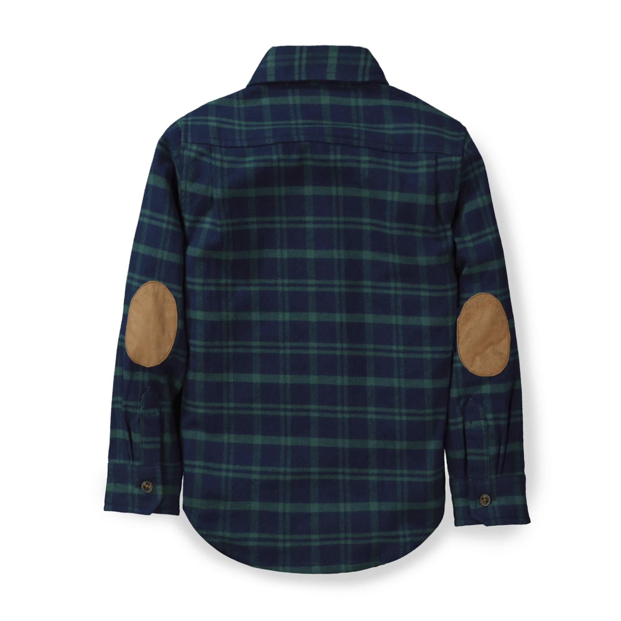 Flannel Shirt with Elbow Patches