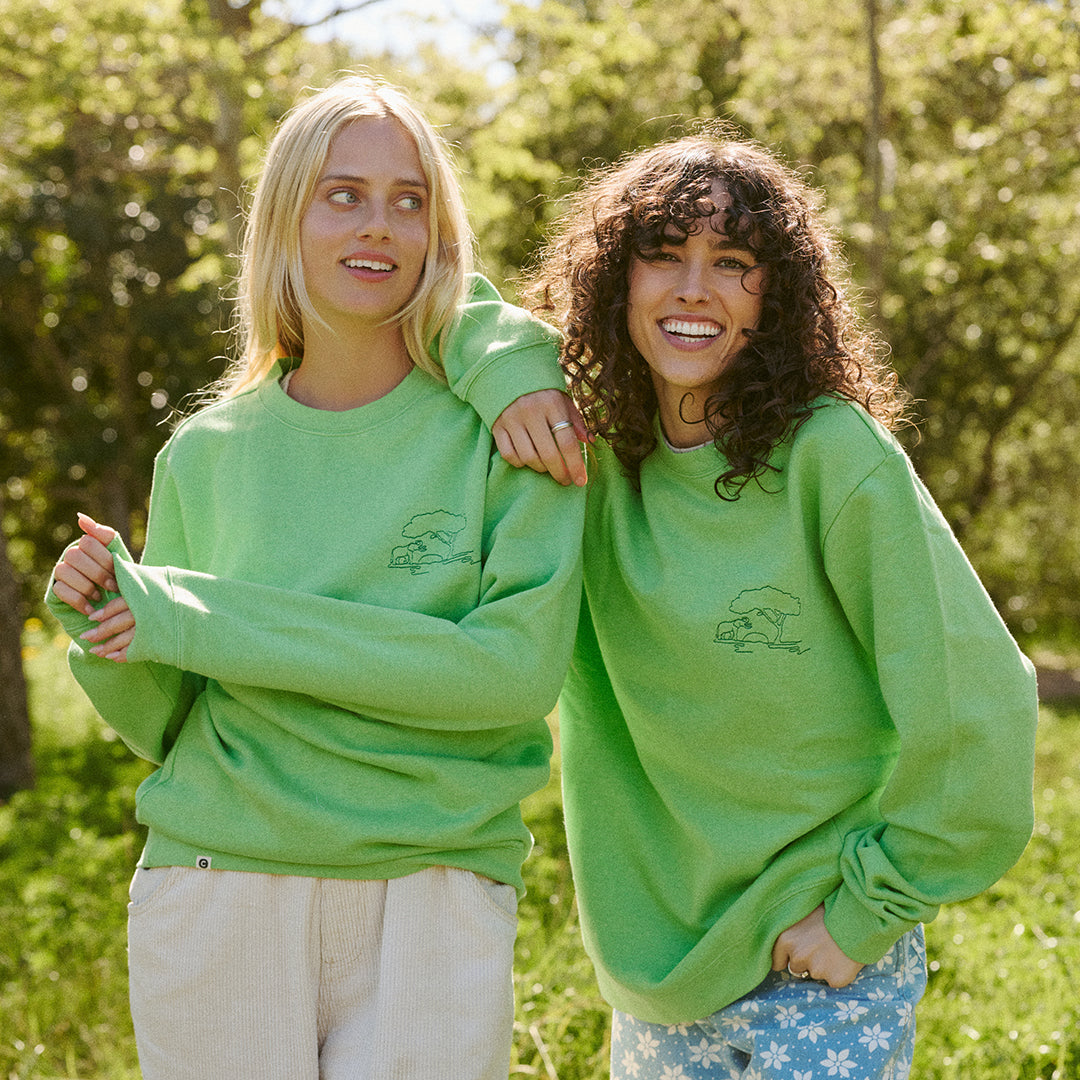 Protect Elephants organic cotton crewneck — Conscious Step