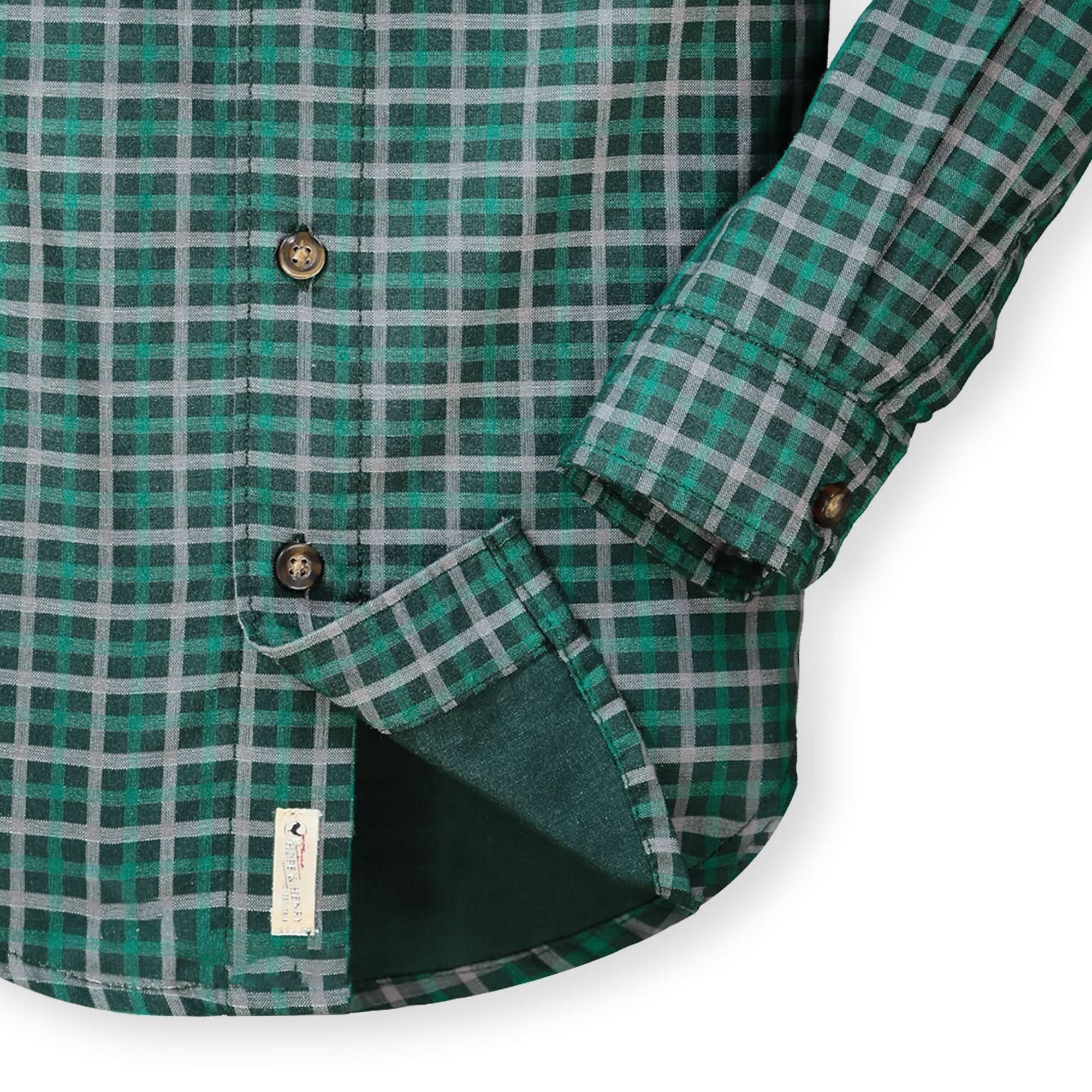 Convertible Double Weave Button Down Shirt