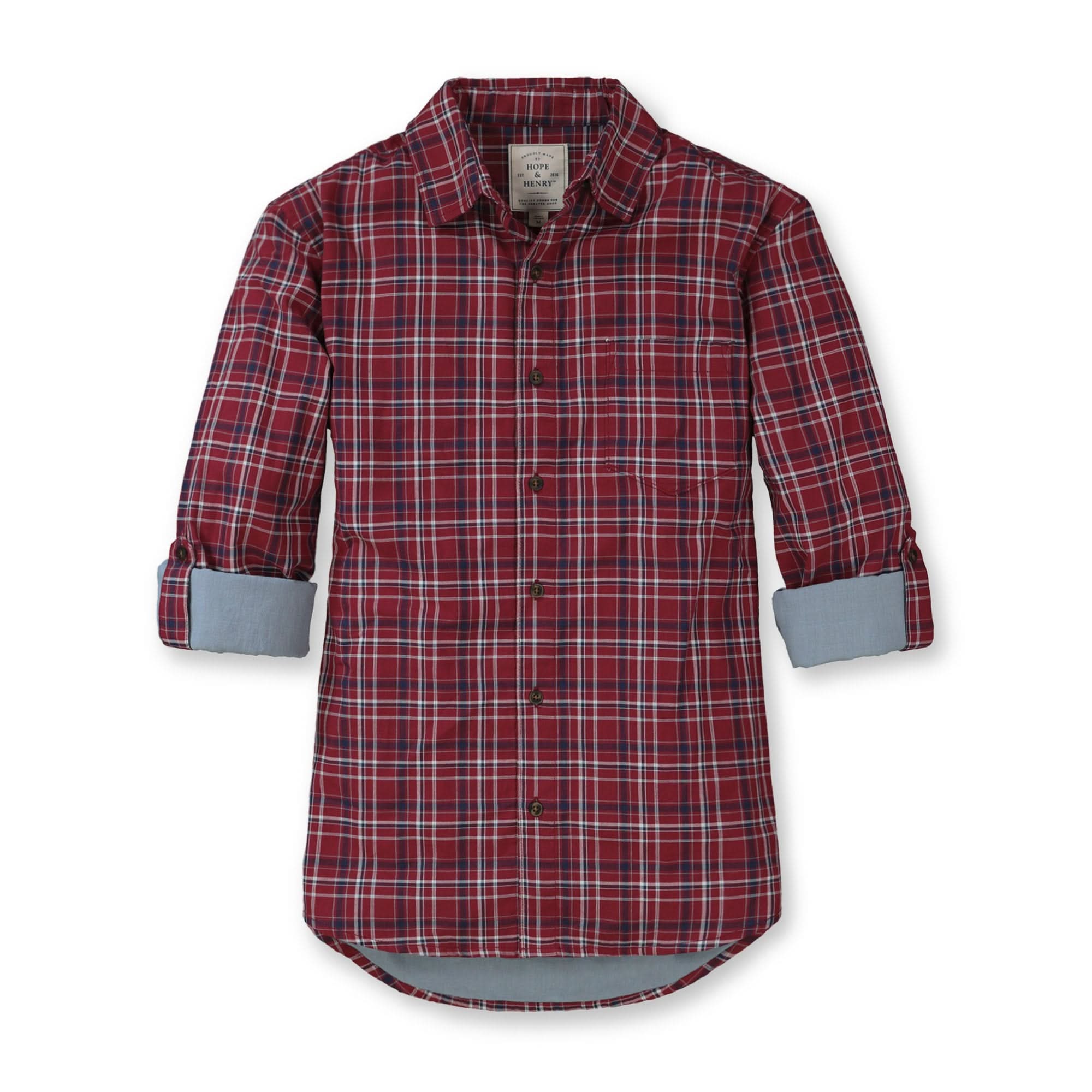 Convertible Double Weave Button Down Shirt