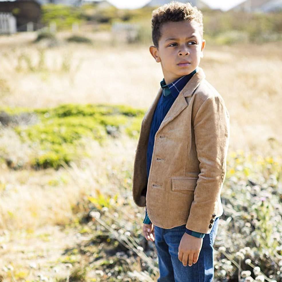 Organic Corduroy Blazer with Elbow Patches