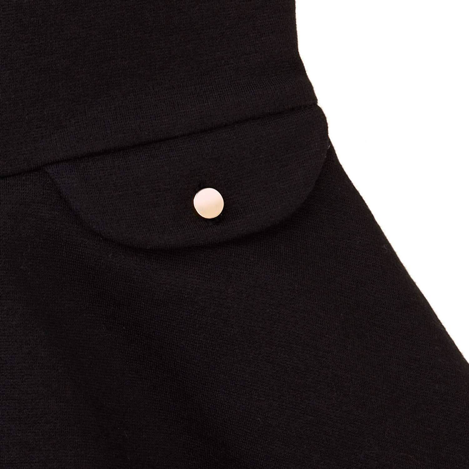 Fit and Flare Ponte Dress with Faux Fur