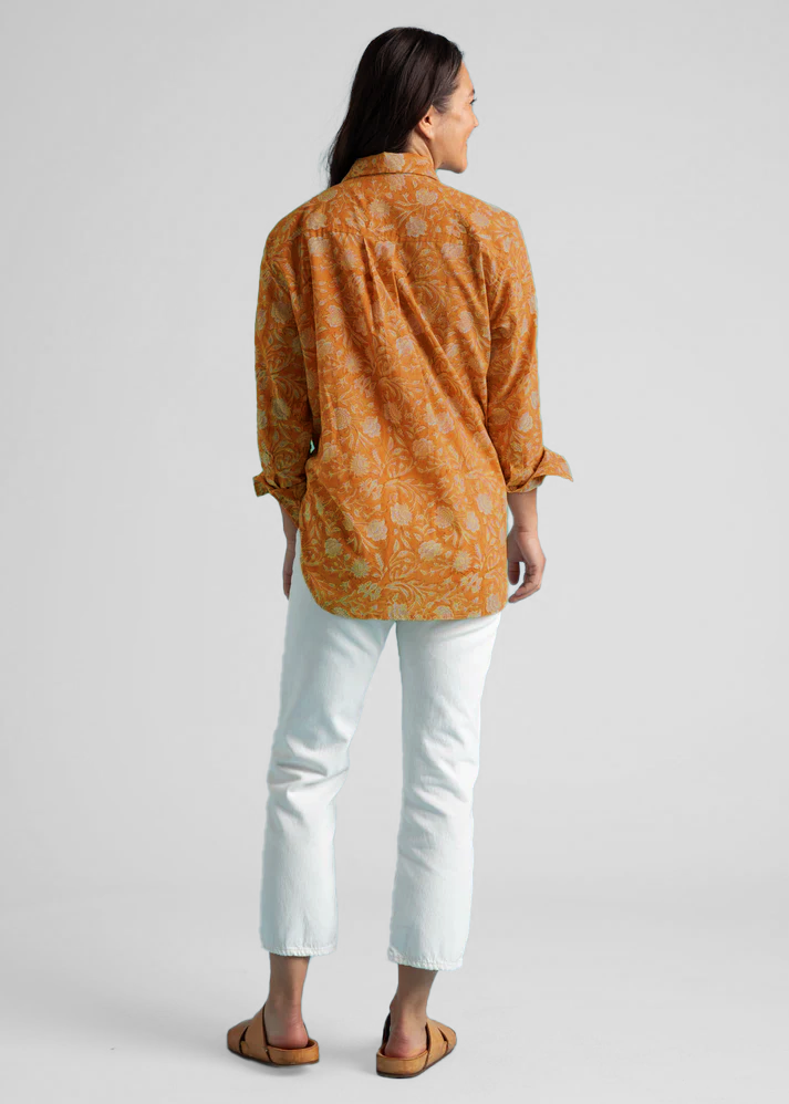 Good Boyfriend Shirt - Floral Escape Marigold Overdye