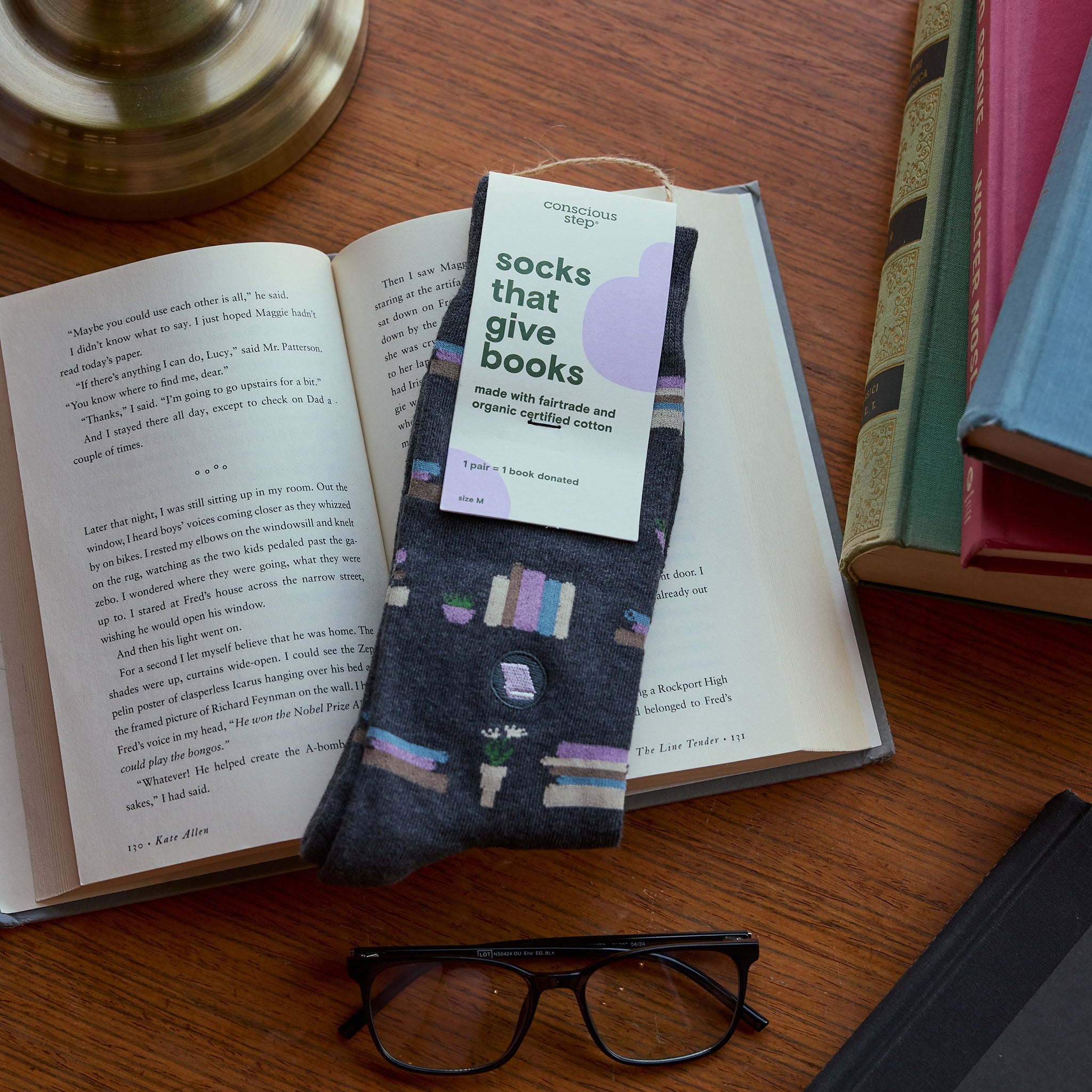 Socks that Give Books