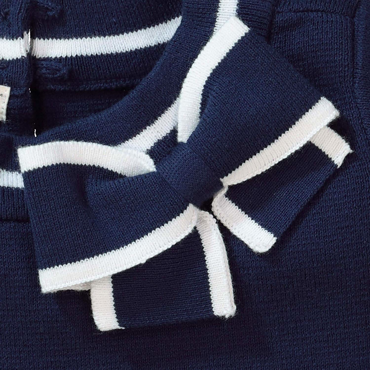 Milano Tipped Short Sleeve Sweater  - Baby