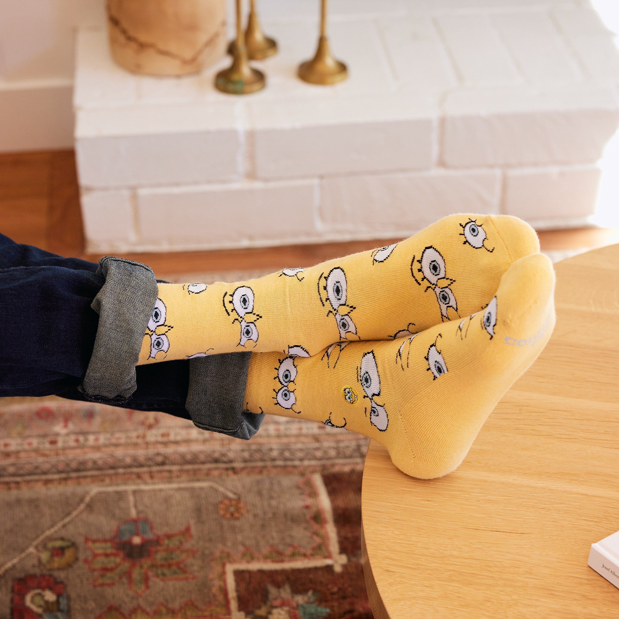 SpongeBob Socks that Protect Oceans gift box — organic cotton socks, 4 pairs: SpongeBob, Patrick & Squidward