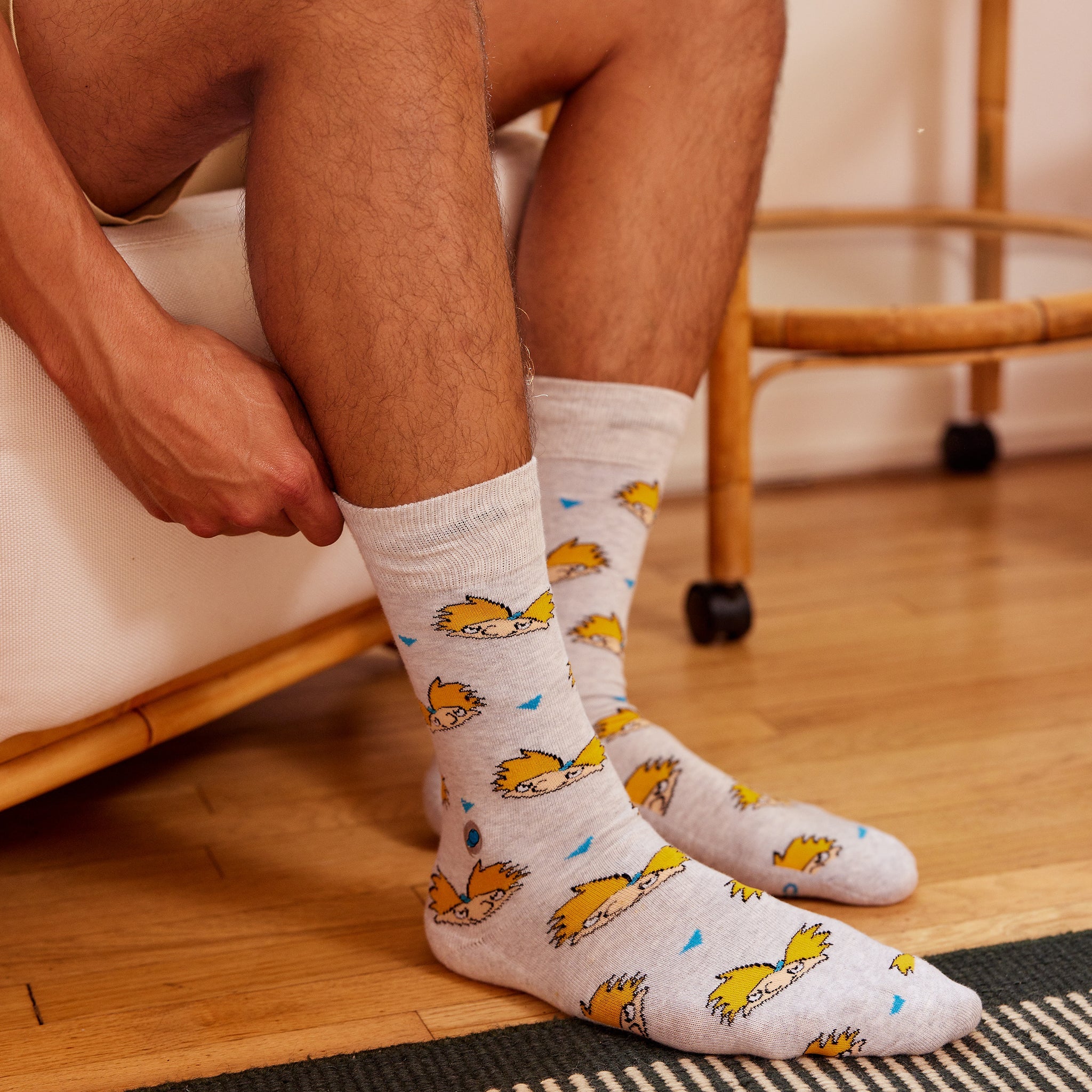 Hey Arnold Give Books socks, pair — Conscious Step organic cotton