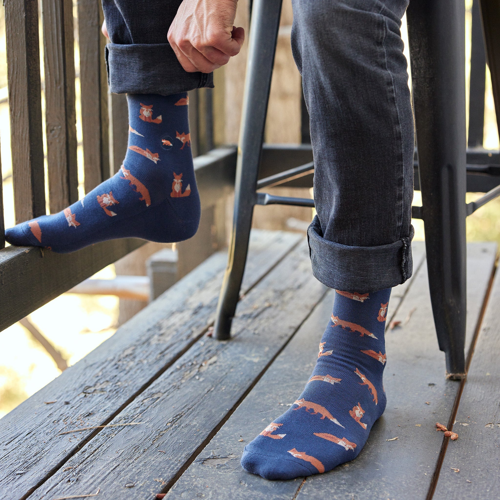 Protect National Parks Gift Box — organic cotton crew socks: bear, fox & wolf designs