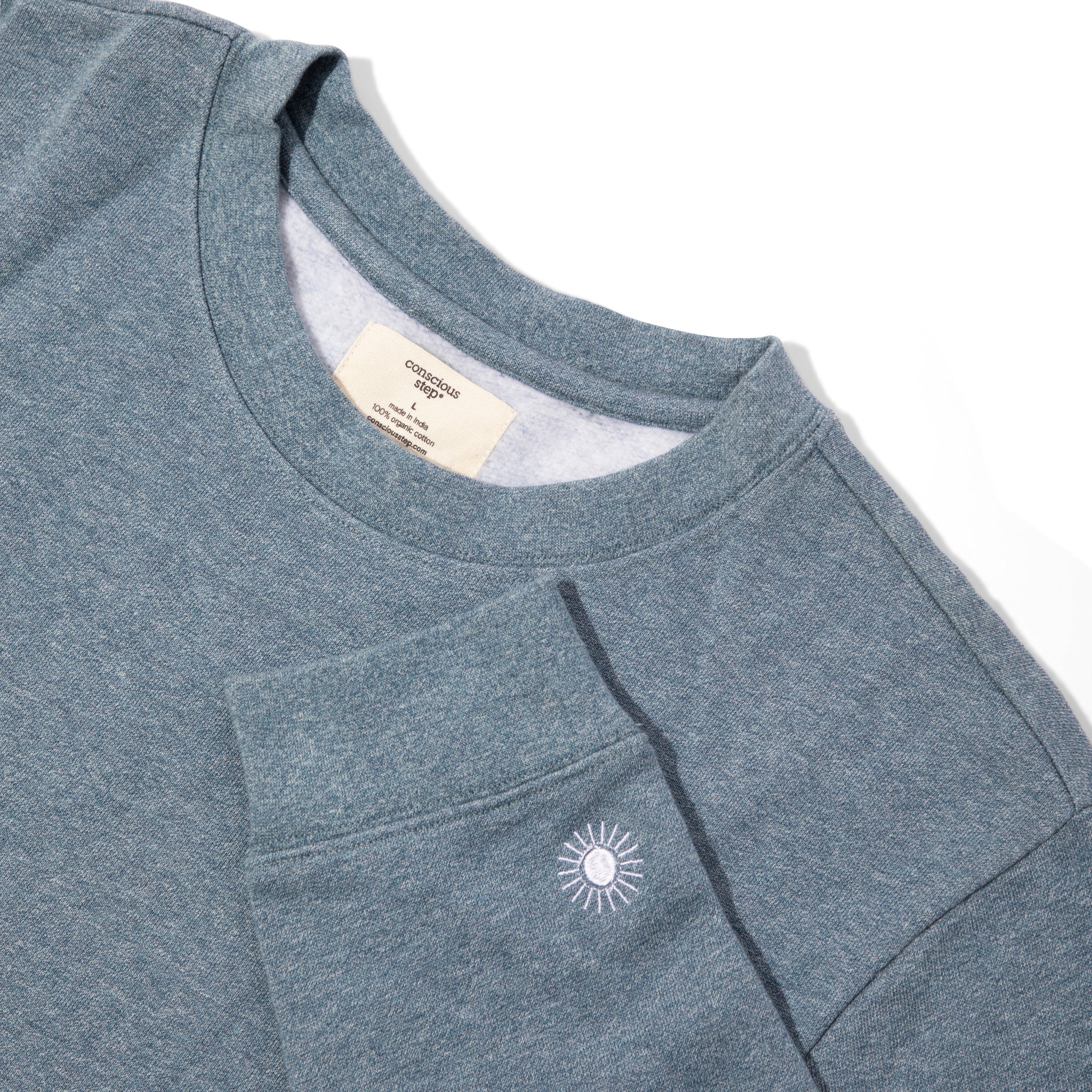 Support Mental Health organic cotton crewneck — Conscious Step