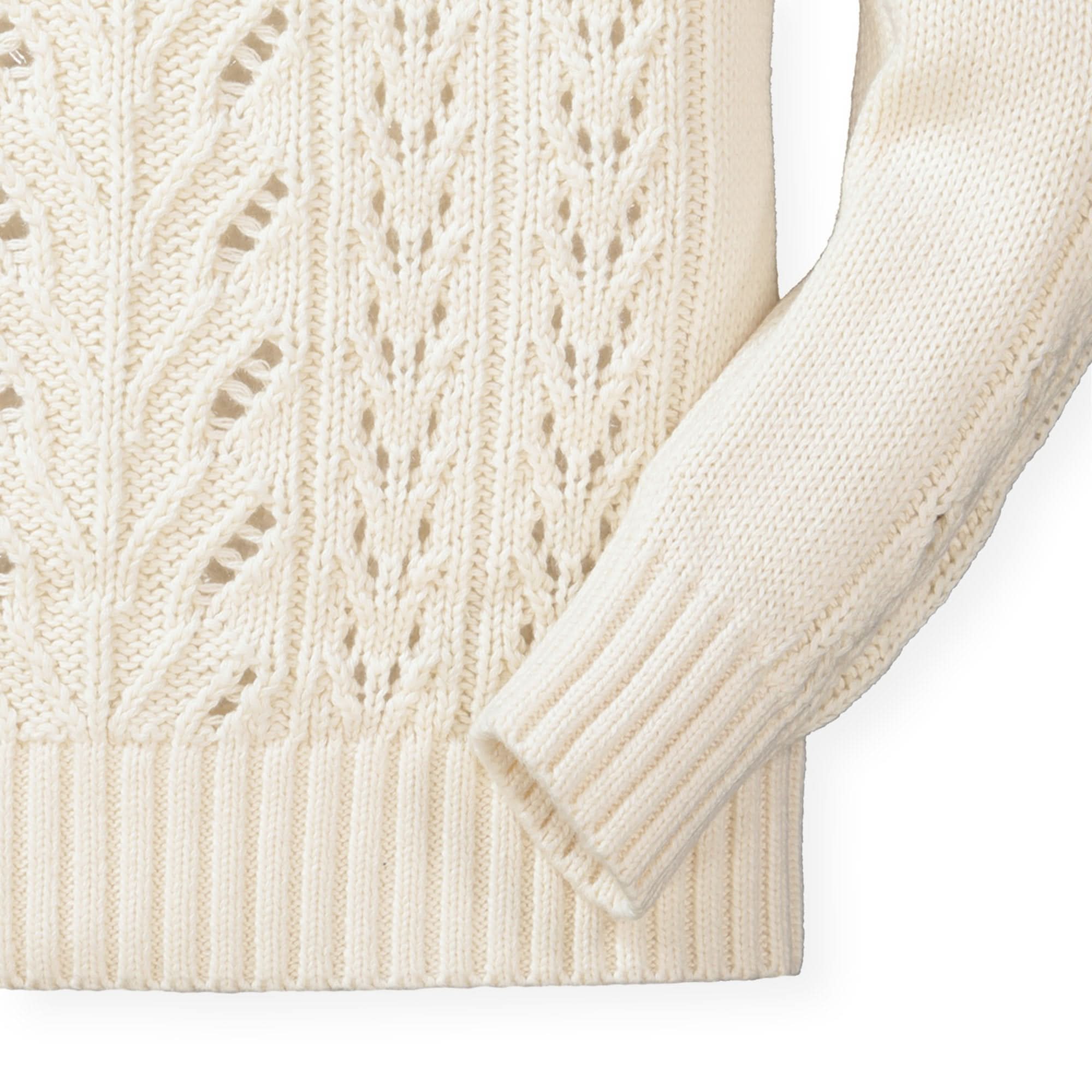 Pointelle Turtleneck Sweater