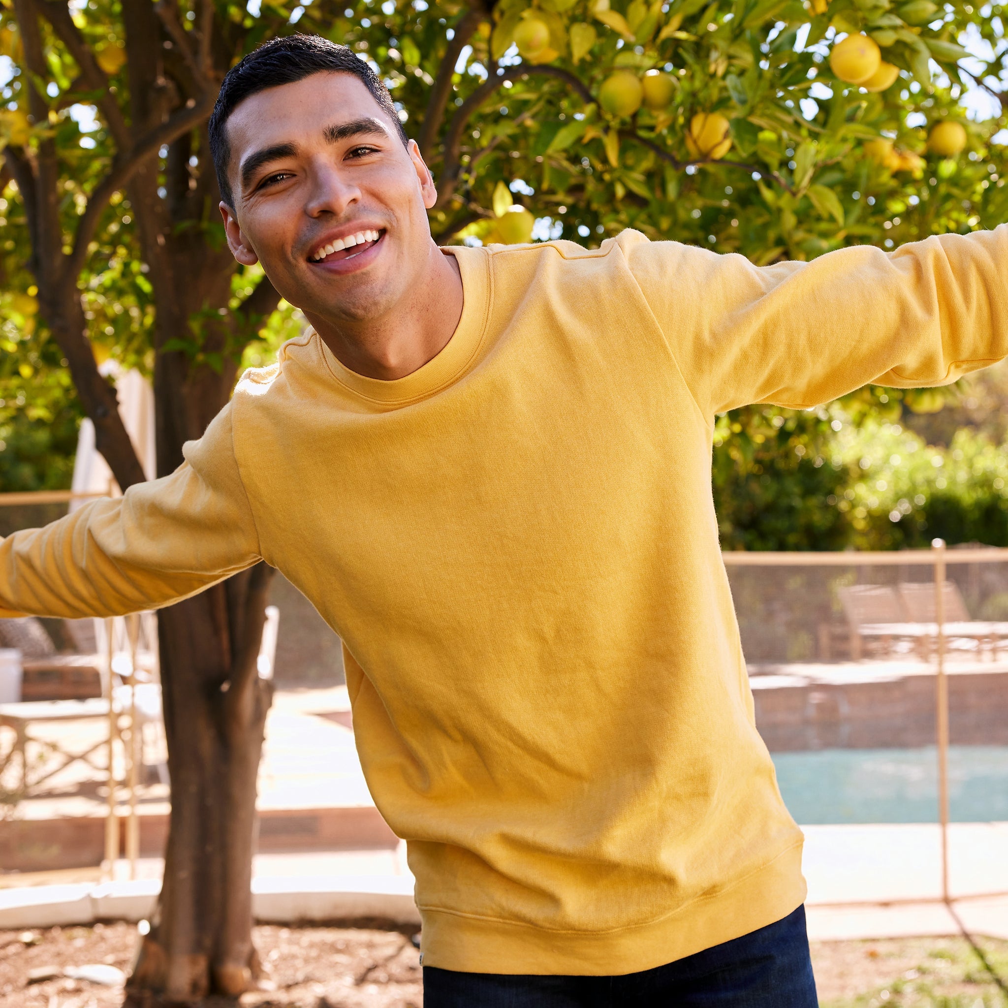 SpongeBob crewneck in yellow by Conscious Step — organic cotton