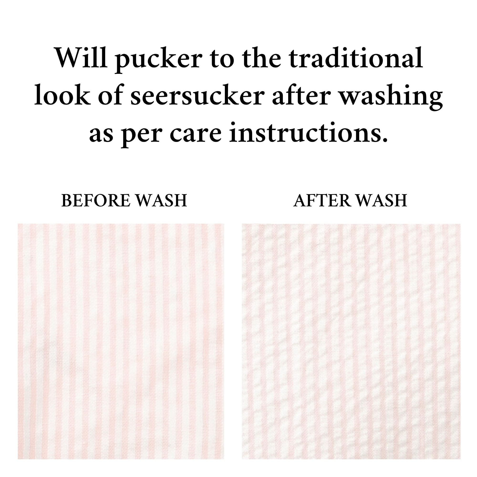 Seersucker Peter Pan Collar Dress Light Pink
