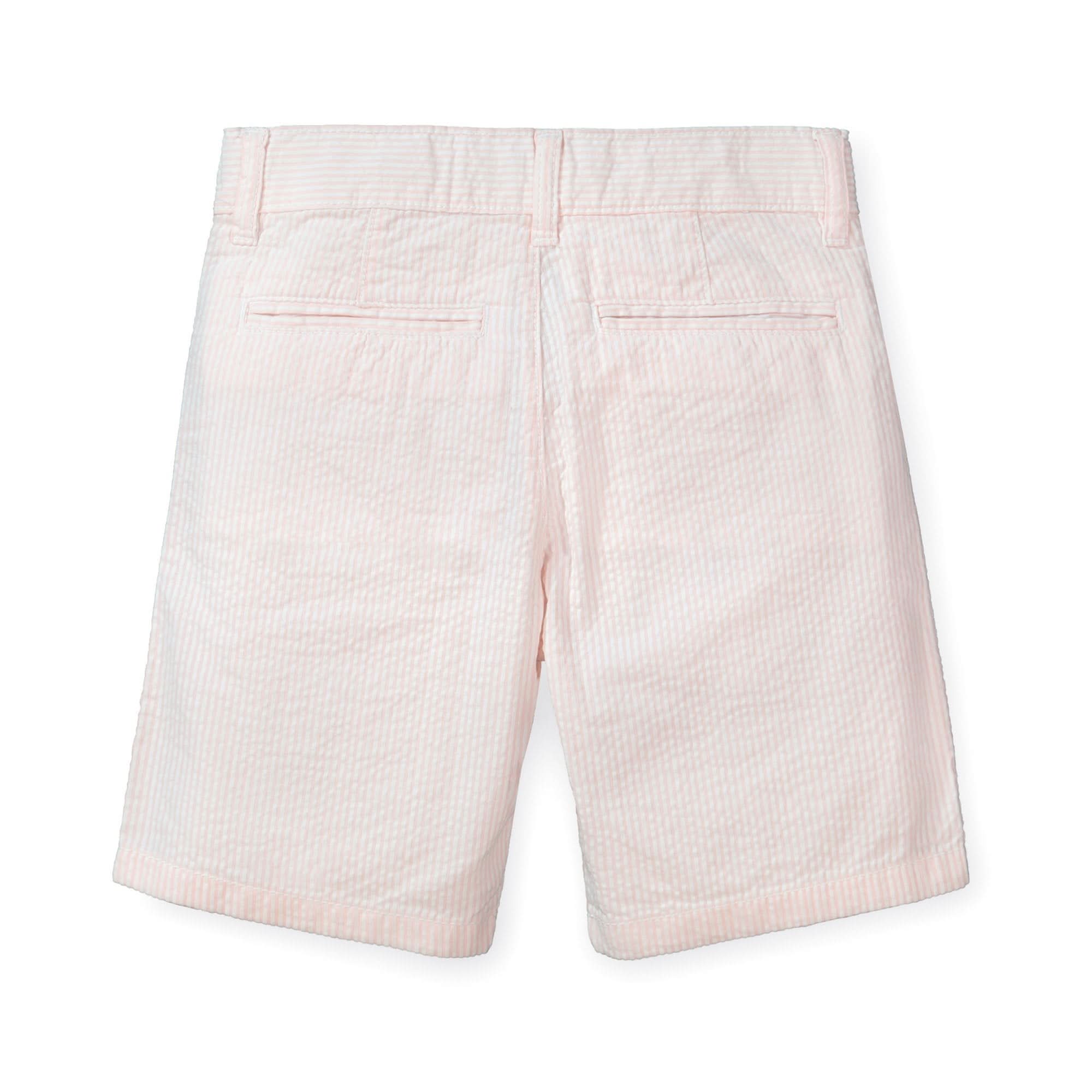 Organic Seersucker Short Light Pink