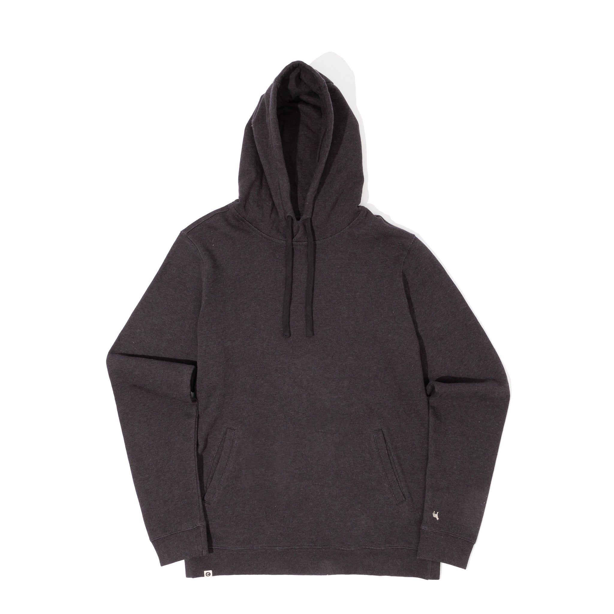Save Dogs organic cotton hoodie in charcoal gray — Conscious Step