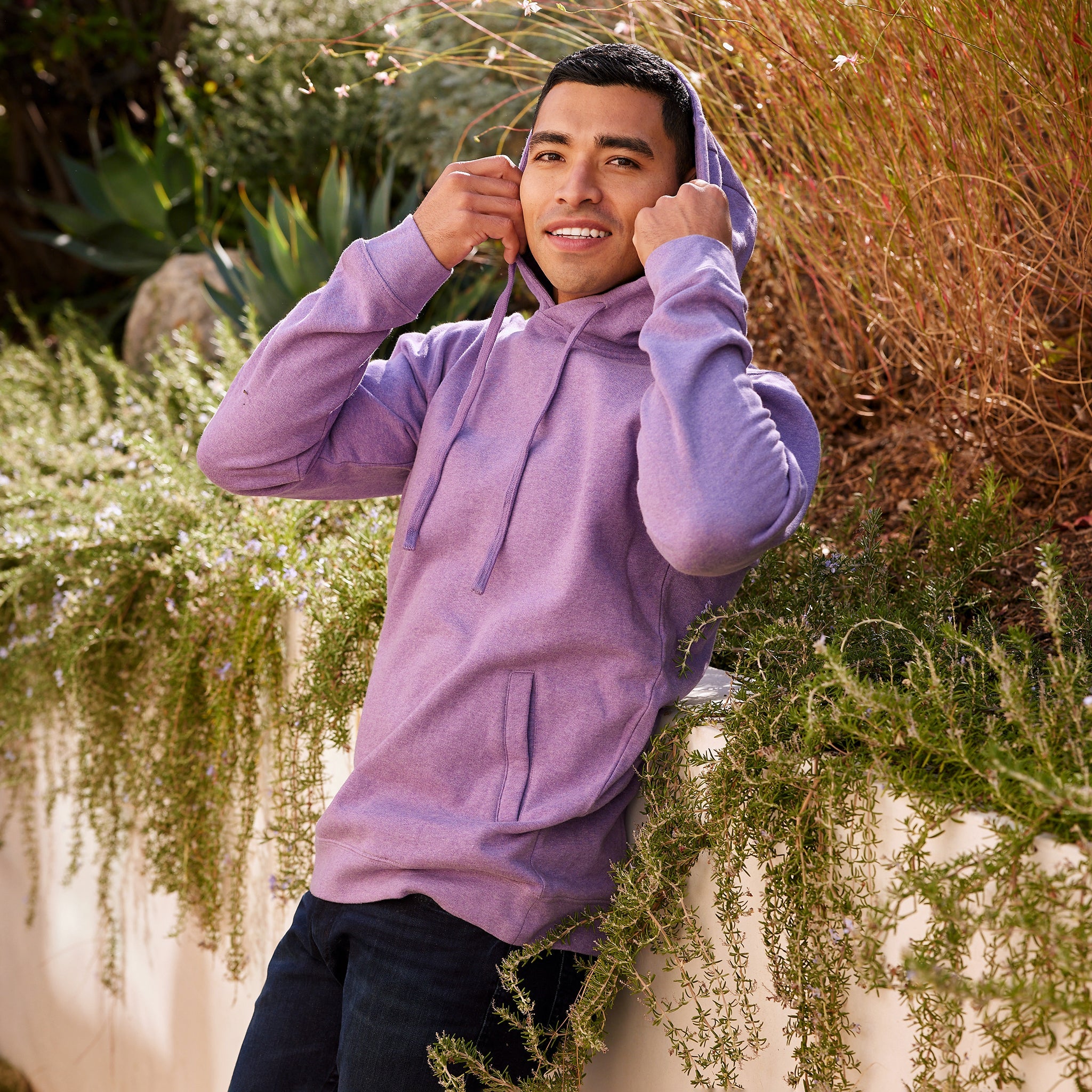 Purple hoodie with Patrick Star embroidery — Conscious Step