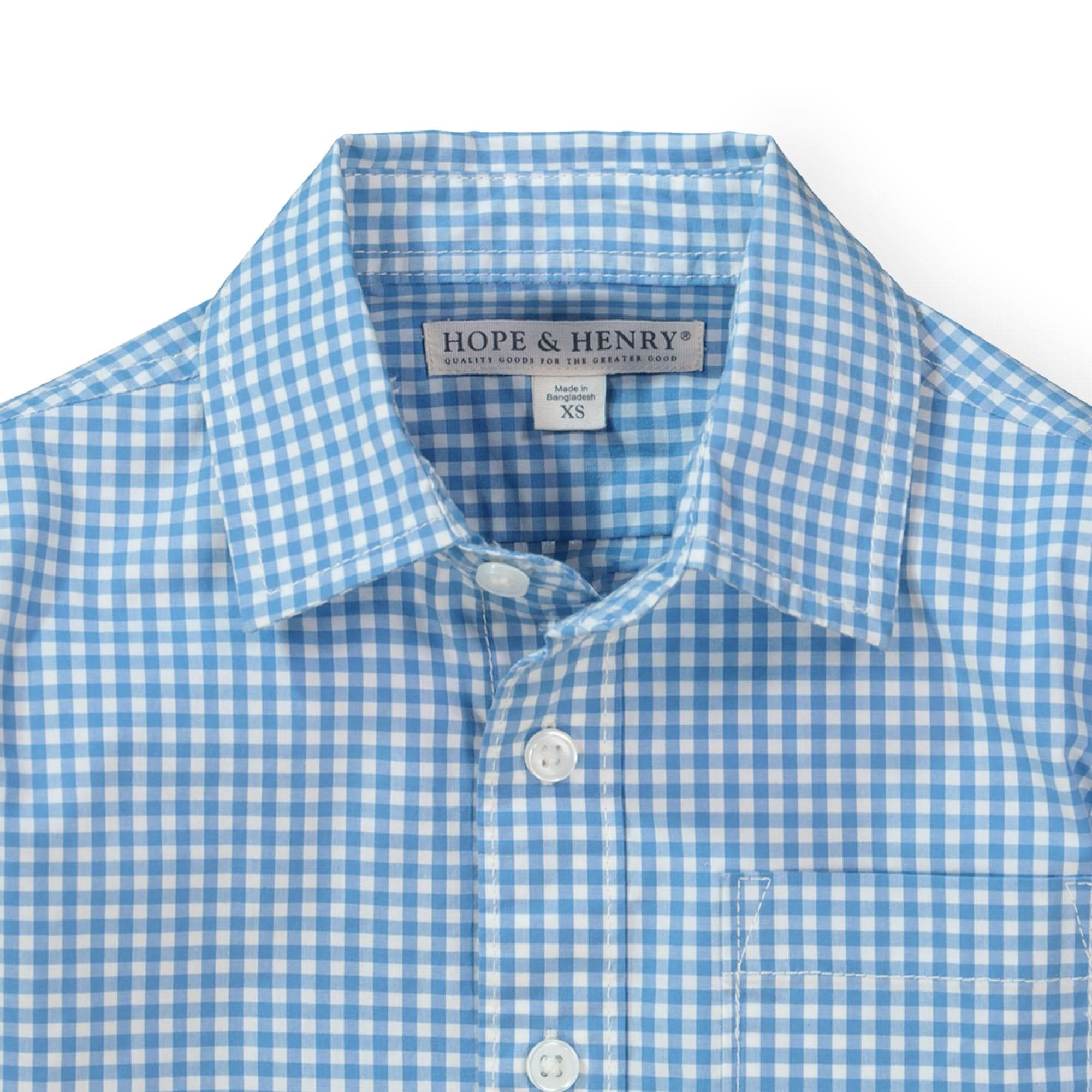 Stretch Poplin Organic Button Down Shirt - Baby