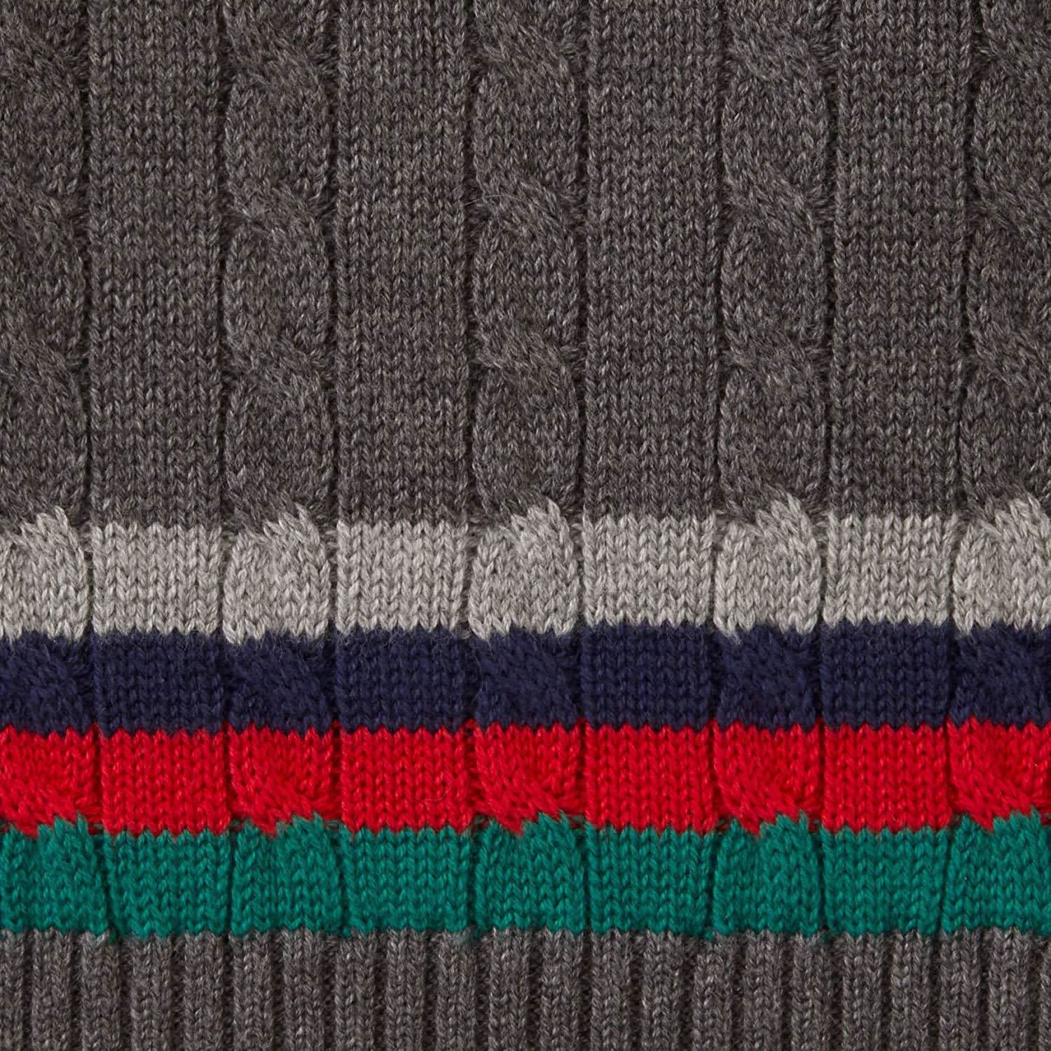 V-Neck Cable Sweater