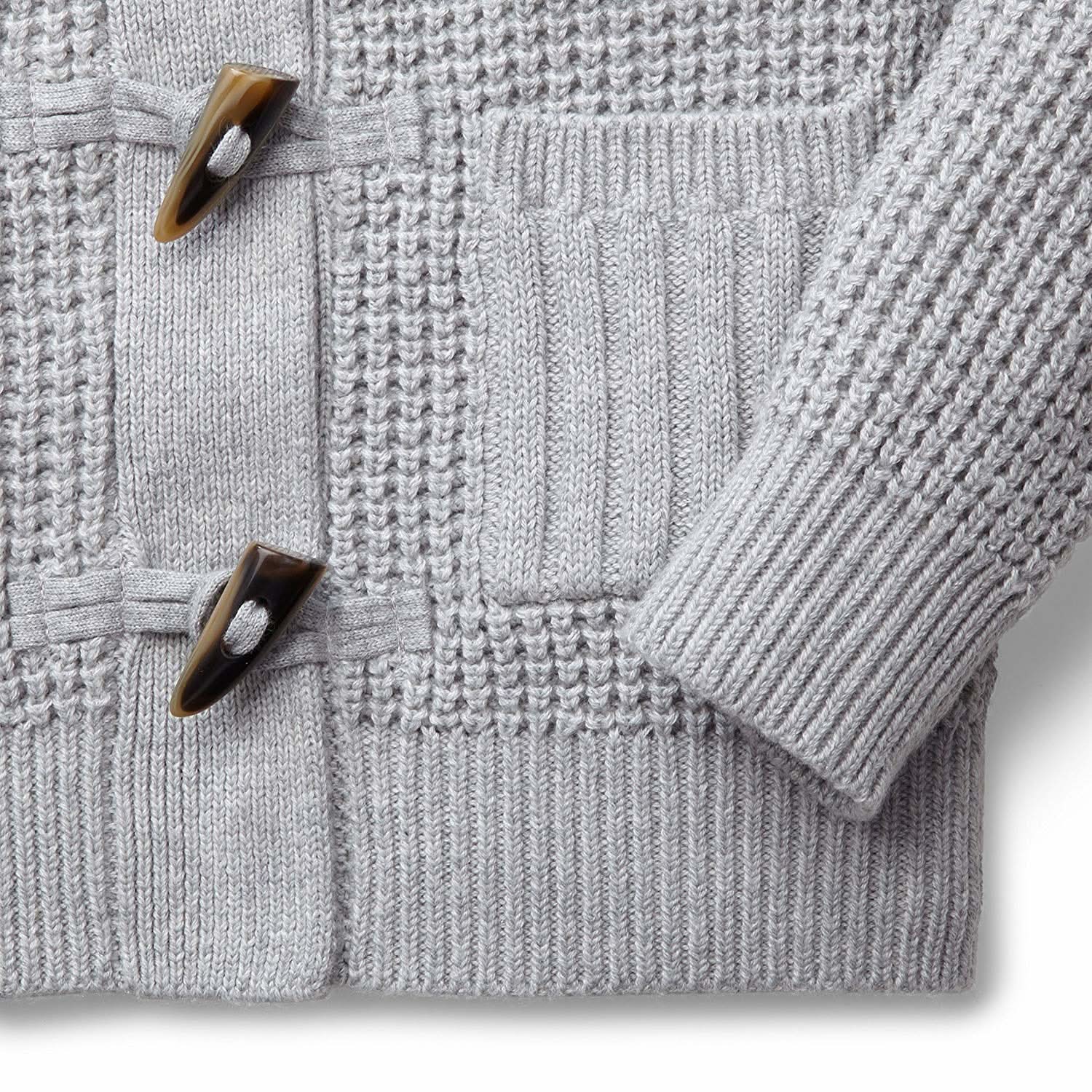 Waffle Stitch Hooded Sweater
