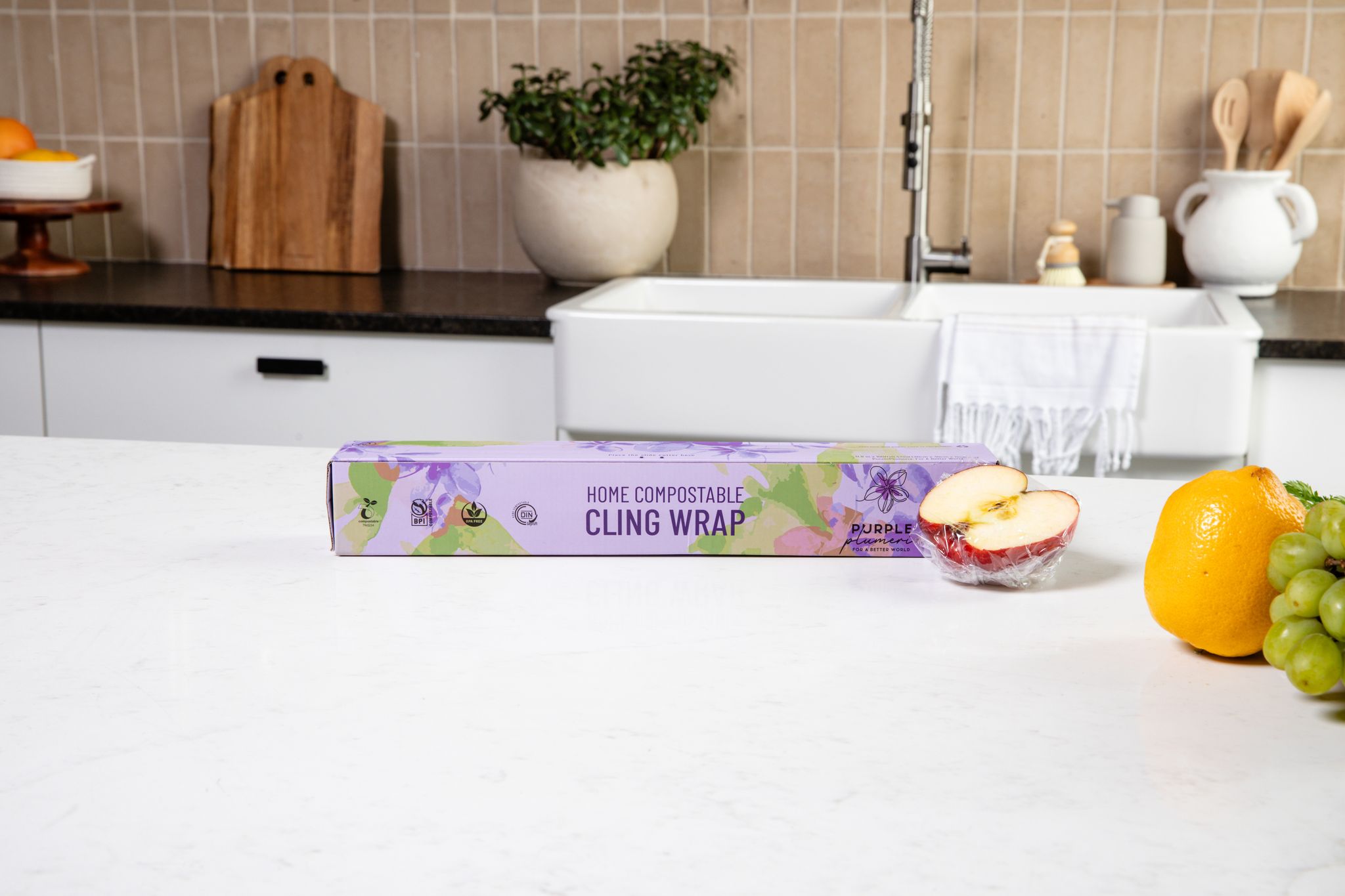 The Complete Eco Friendly Kitchen Bundle  – Compostable Zip Bags, Cling wrap, Sponges & Trash Bags